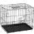 Springos Black Metal Pet Cage 50x34x42 cm