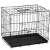 Springos Black Metal Pet Cage with Tray