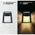 Black solar powered wall light with Edison bulb, automatically charges during the day and works at night