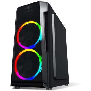 Carcasă PC Spirit of Gamer Deathmatch 3 mATX cu ventilatoare RGB, negru - Carcase PC