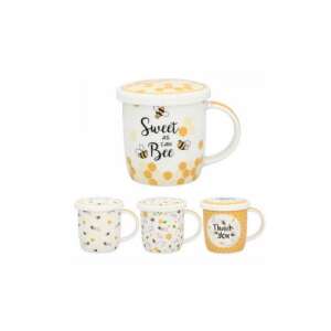 Bee themed mug with lid, Sweet as can Bee, 350ml - Mug