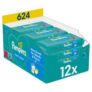 Șervețele Pampers Fresh Clean 12x52pcs