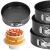 Springos Graphite Baking Pan Set with Cake Example and Pan Stack