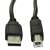 Akyga AK-USB-18 USB 2.0 A-B cable, 5 meters long, black