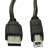 Akyga AK-USB-18 USB 2.0 A-B cable, 5 meters long, black