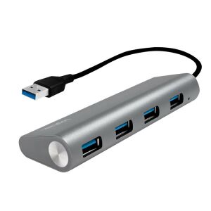 LogiLink USB 3.0 Hub 4-portowy, srebrny - Logilink Koncentrator USB