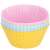 Springos silicone muffin cups, set of 12, pink, blue, yellow, mint