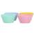 Springos silicone muffin cups, set of 12, pink, blue, yellow, mint