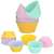 Forme de silicon Springos pentru muffins, set de 12, roz, albastru, galben, menta