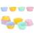 Forme de silicon Springos pentru muffins, set de 12, roz, albastru, galben, menta