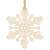 Springos Holzschneeflocke Weihnachtsbaumschmuck