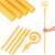 Springos Santa Claus walking stick, gold, 145 cm, plastic, costume accessory, Christmas party, holiday decoration, parts