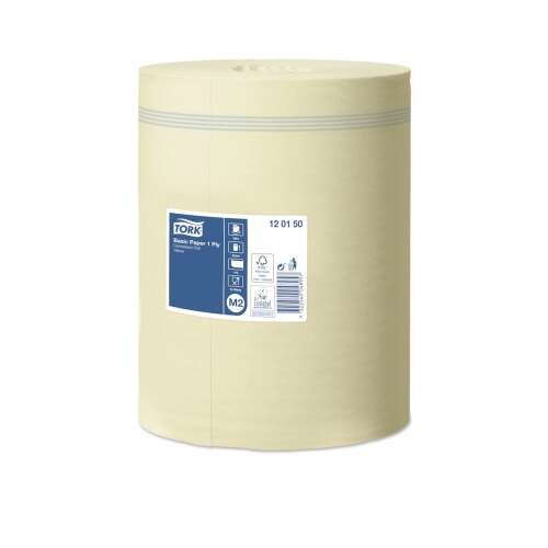 Tork Universal Paper 1-Ply tekercs, Sárga, 19cm átmérő, 300m hosszúság