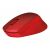 Angled view of Logitech M330 Silent Plus Wireless Mouse - Red