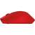 Logitech M330 Silent Plus wireless mouse, red, side view, 2.4GHz, silent click, comfortable design
