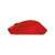 Logitech M330 Silent Plus wireless mouse, red, side view, 2.4GHz, silent click, comfortable design