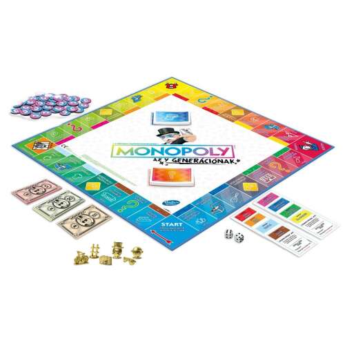 Hasbro Monopoly családi Társasjáték - Y-generáció kiadás 93160920