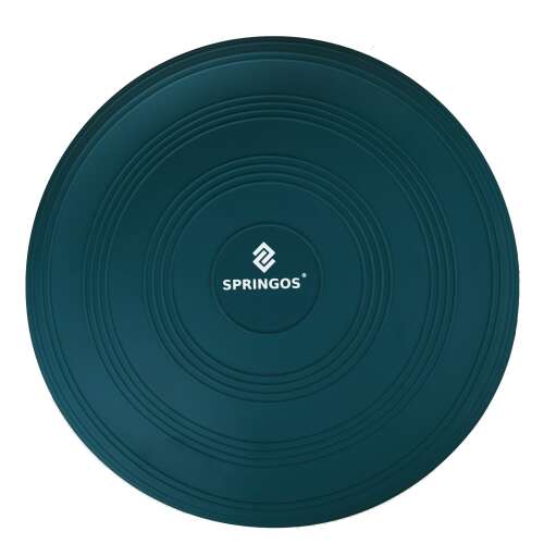 Poduszka do ćwiczeń równowagi Springos, niebieska, widok z góry