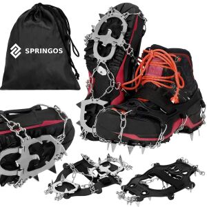 Springos cipő hólánc kollázs tárolózsákkal és bakancsokkal, csúszásgátló téli felszerelés - Csúszásgátló cipőtalp