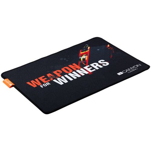 Canyon CND-CMP8 gaming mouse pad with 'Weapon for Winners' design