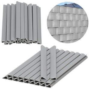 Springos fence clips securing privacy screen to fence - Garden Furniture