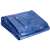 Folded Springos blue waterproof tarp with eyelets