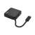 Hama 4-portowy koncentrator USB-C, czarny, do podłączania urządzeń USB do laptopa lub komputera