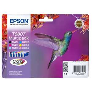 Tusz Epson tusze T0807 / C13T08074011 (cyan, magenta, yellow, black) 53738169 - Materiały eksploatacyjne do drukarek
