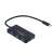 Akyga AK-AD-52 USB 3.1 Hub with 4 Ports, Type-C to USB adapter, black