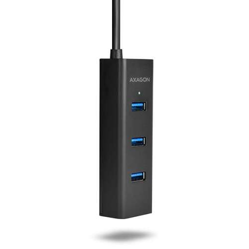Axagon HUE-S2C Hub USB-C 3.1, 4 porturi, negru
