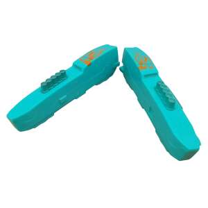 IdeallStore® Split Speedster toy car, turquoise, with flames and magnetic connection - Nonbrand Kids's play car