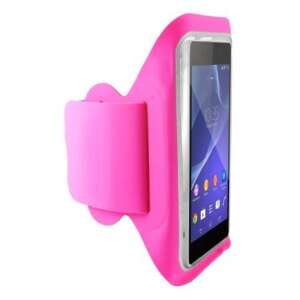 KSIX univerzális telefontartó karpánttok 5,7”-ig rózsaszín - Sport telefontok