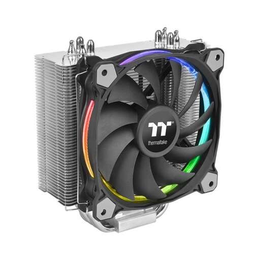 Thermaltake Riing Silent 12 RGB PWM 120mm CPU hűtő, ferde nézet