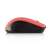 Oldalnézet a Modecom WM9 vezeték nélküli egérre piros színben