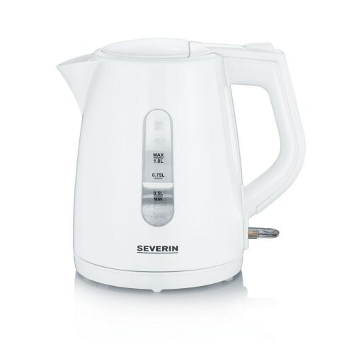 Severin WK 3411 White Cordless Kettle, 1 liter capacity