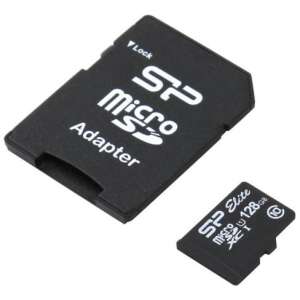 Silicon Power SP Elite 128GB microSDXC memory card with adapter - Photography, Video & Optic