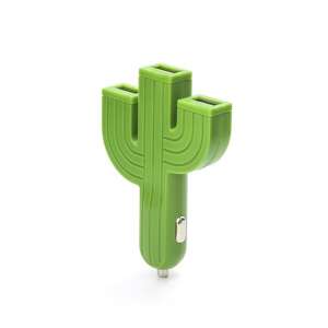 Kikkerland US132-EU 3 USB-s kaktusz alakú autós töltő 53981555 