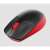 Logitech M190 Red Wireless Mouse - Angled View