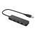 Aproox 4-port USB 2.0 hub, black