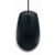 Pohľad zhora na čiernu káblovú optickú myš Dell MS116