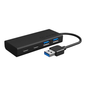 Raidsonic ICY BOX IB-HUB1426-U3 4-Port USB-C USB3.0 Hub schwarz (IB-HUB1426-U3) 134216357 - RaidSonic