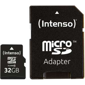 Intenso 32GB microSDHC pamäťová karta triedy 10 s adaptérom - Foto, video a optika
