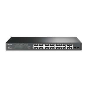 TP-Link TL-SL2428P 24-portový 10/100Mbps + 4-portový Gigabit PoE+ inteligentný switch - TP-Link Prepínače