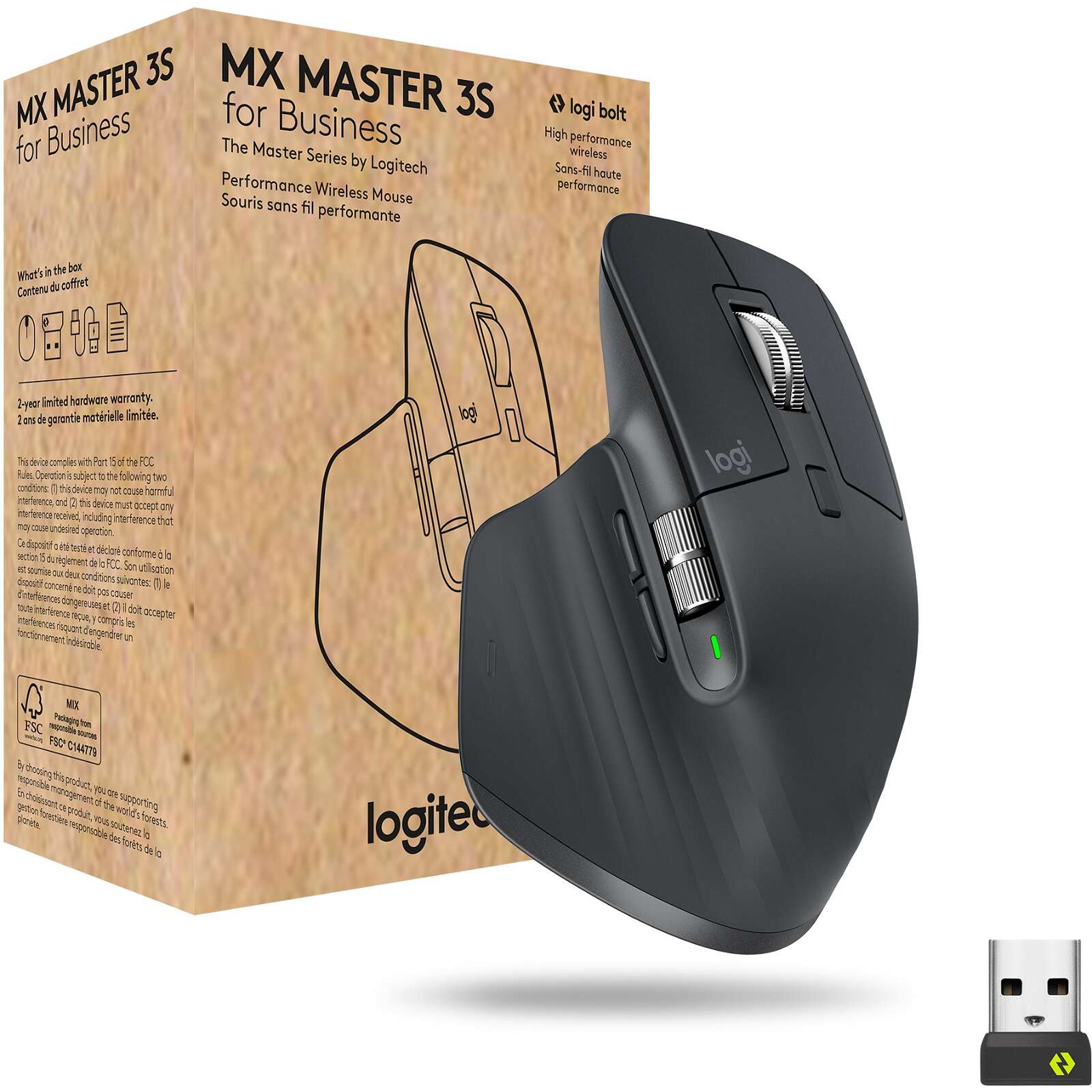 Logitech master series mx master 3s for busines graphite (910-006582)