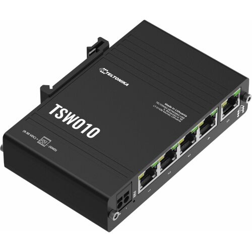 Teltonika TSW010 5-Port Ethernet DIN Sín Switch 172435424 - Teltonika