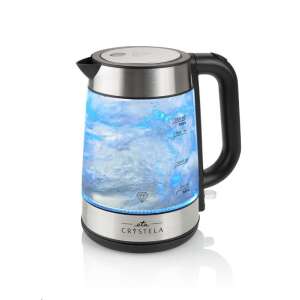 Ceainic electric din sticlă Eta Crystela cu lumină LED albastră, capacitate de 1,7 litri - Fierbătoare, Sandwich-maker, Blendere, Prajitoare de paine și Storcatoare de fructe și legume