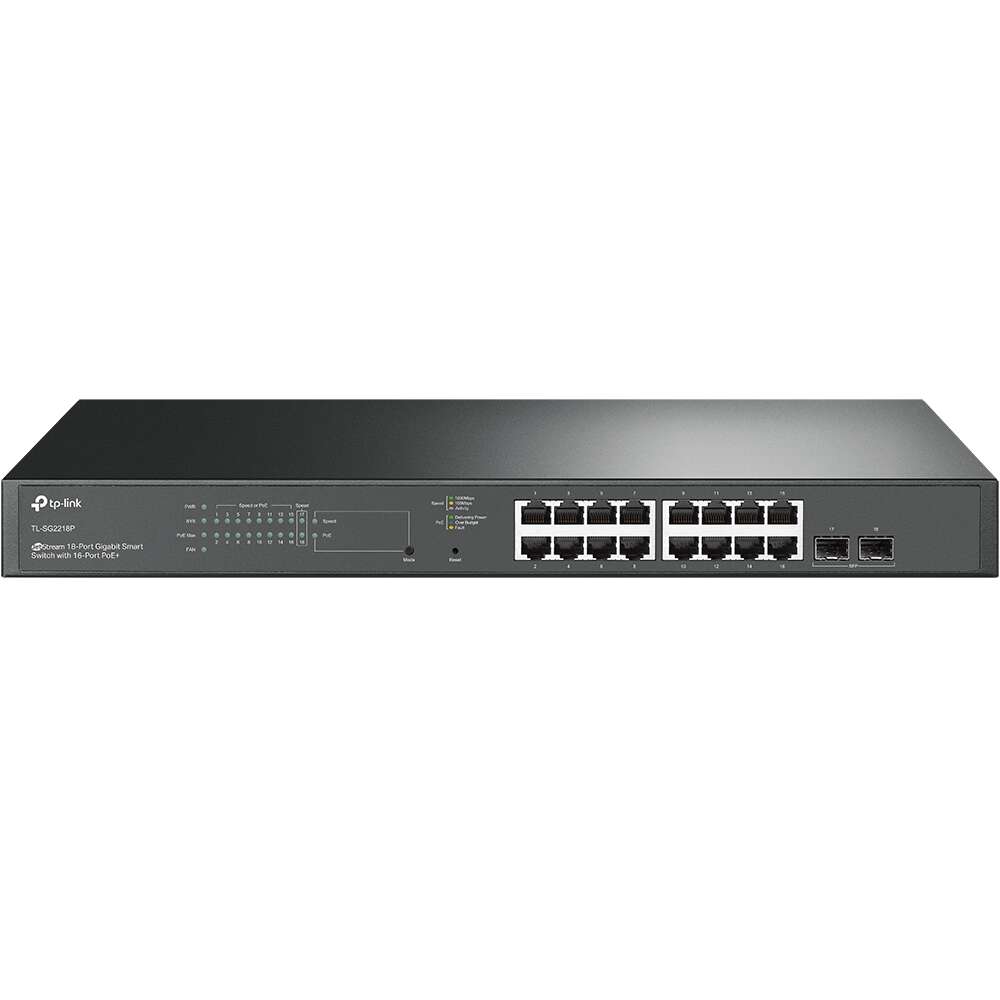 TP-LINK - TL-SG2218P JetStream 18-Port Gigabit Smart Switch with...