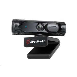 AverMedia PW315 Full HD webcam, black, 1080p 60fps, 95° wide angle, AI Framing, dual microphones, privacy shutter - Webcam