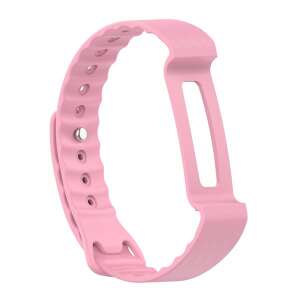 Rózsaszín szilikon pótszíj Huawei Color Band A2 okosórához - Okosóra szíj