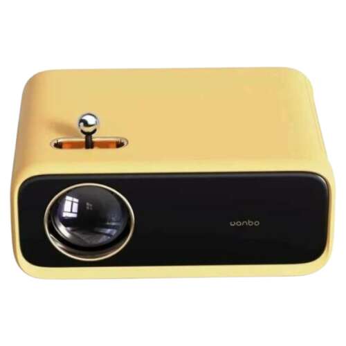 Projektor Xiaomi Wanbo X1 Mini 720p, żółty, widok z przodu